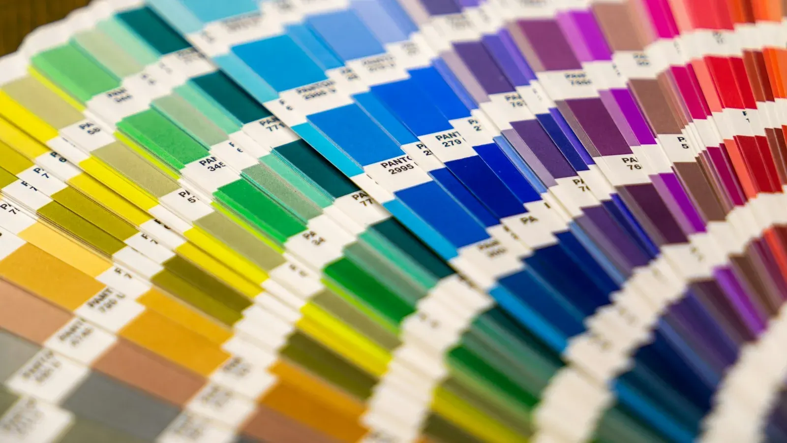 Colour swatches for choosing a WordPress theme design