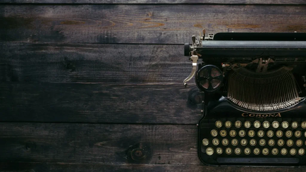 Typewriter representing writing content in the Gutenberg block editor